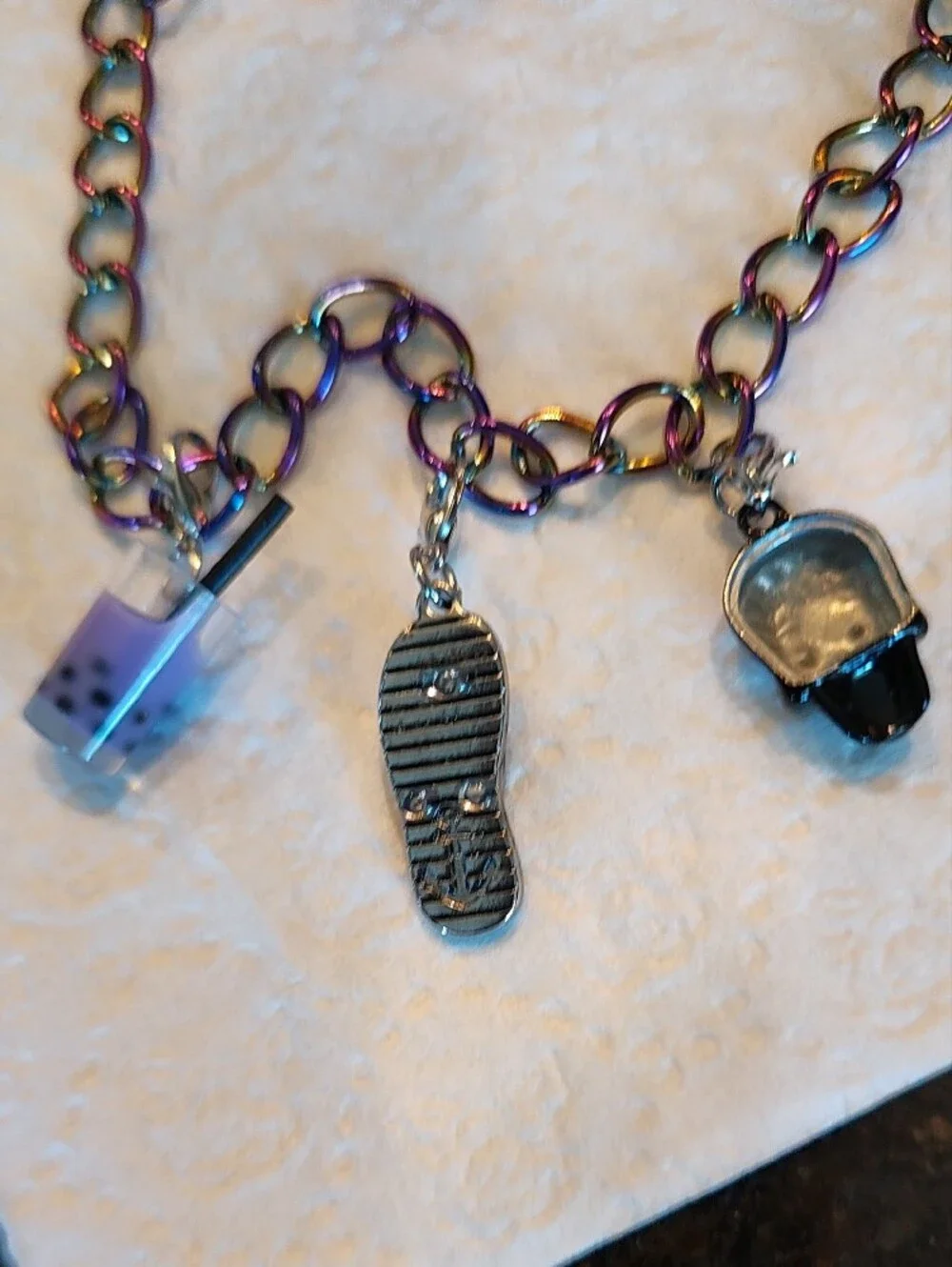 Custom Made Kids Bracelet With Three Removable Charms